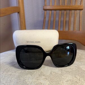 Michael Kors Black Oversized Square Women's Sunglasses